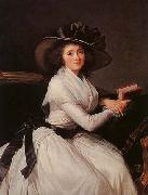 eisabeth Vige-Lebrun Portrait of Marie Charlotte Bontemps Sweden oil painting artist